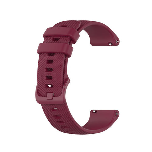 Samsung Galaxy Watch 46mm Premium Silicone Strap (Dark Red)