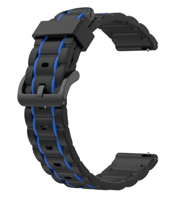 Bracelet sport avec boucle Amazfit Bip 5 (noir/bleu)