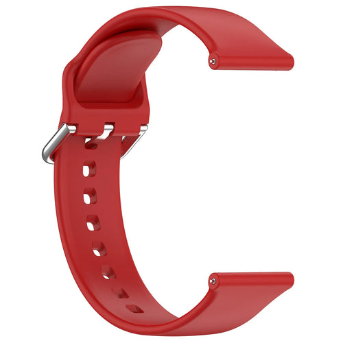 Bracelet silicone avec boucle TicWatch Pro 5 Enduro (rouge)