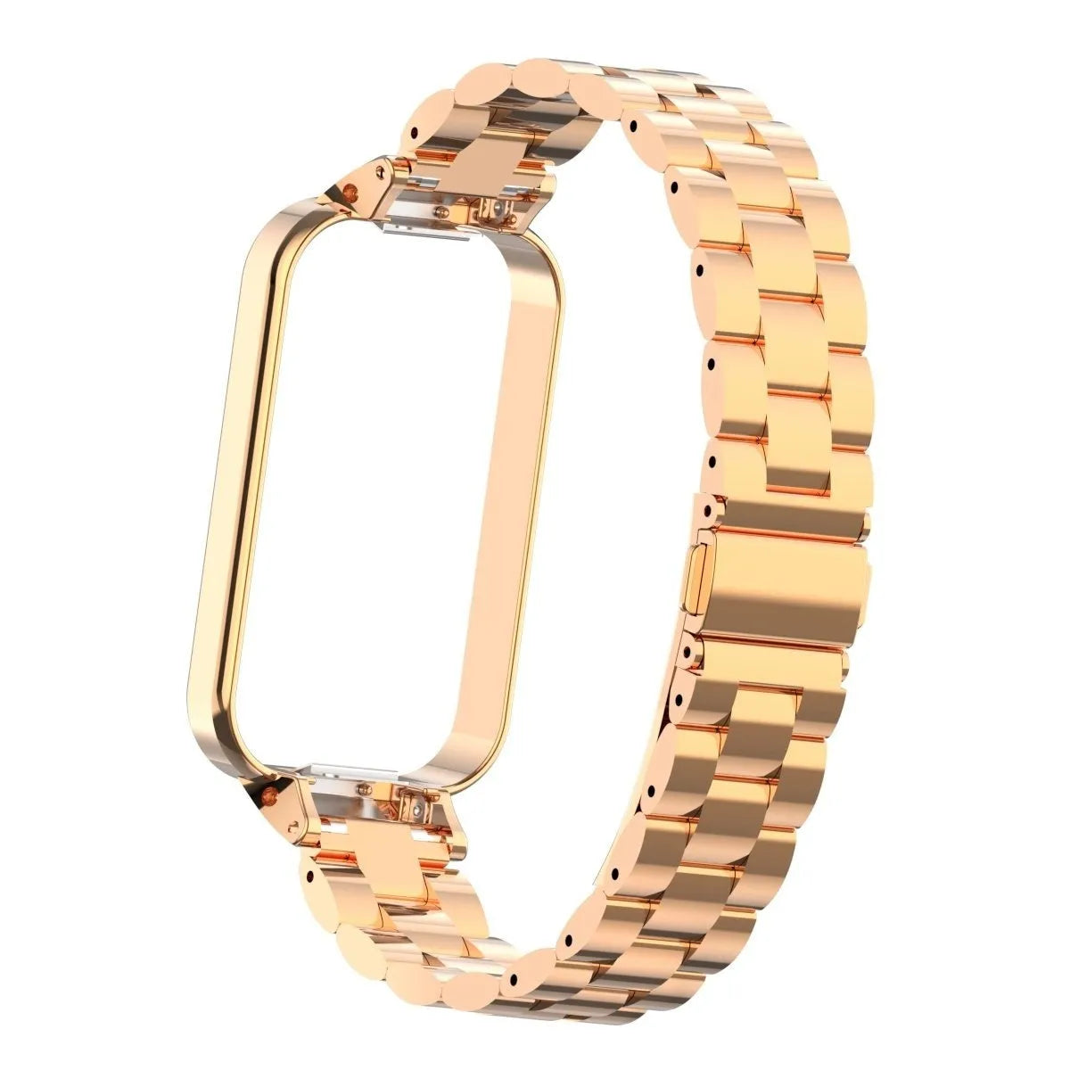 Steel Strap, rose gold, without a watch, 3/4 front view