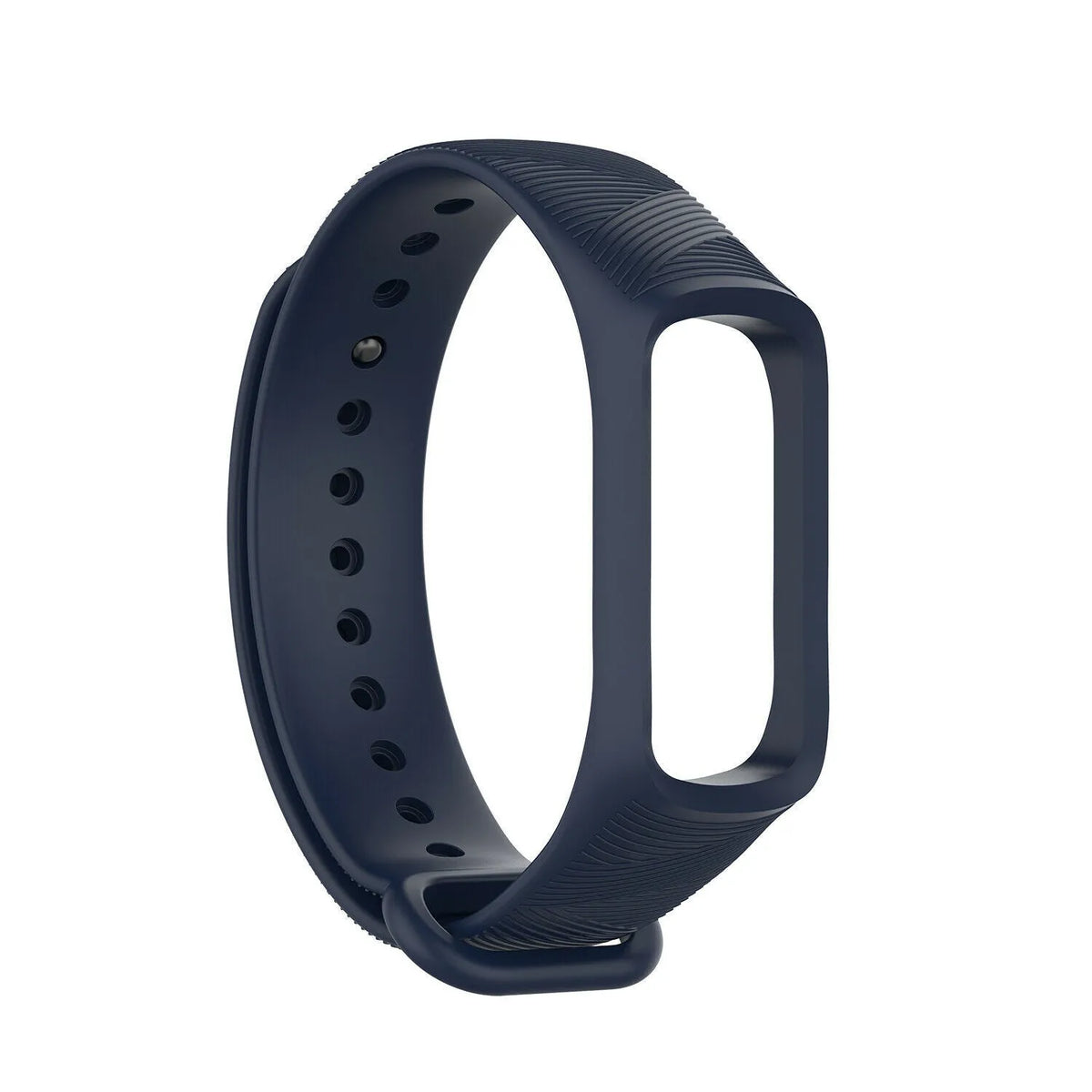 Silicone Strap, dark blue, without a watch, 3/4 front view
