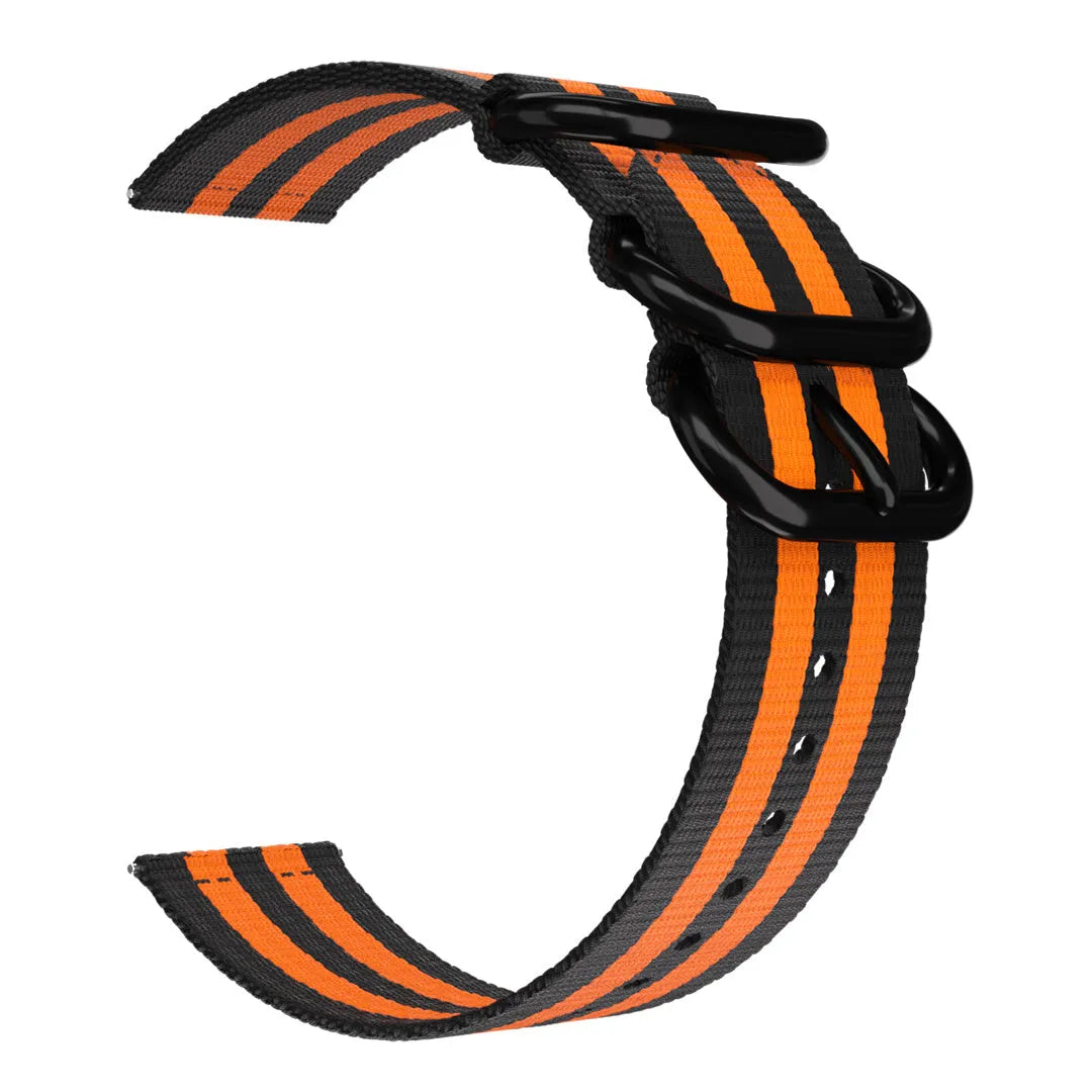 Bracelet nylon avec boucle OnePlus Watch 3 - 46mm (noir/orange)