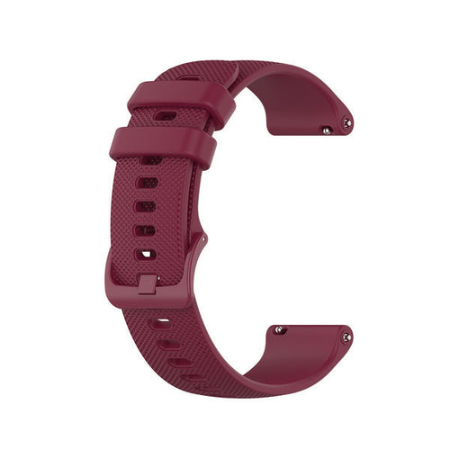 Premium Silicone Strap, dark red, without a watch, 3/4 front view