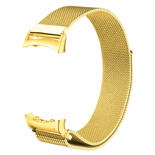Milanese Strap, gold, without a watch, 3/4 front view