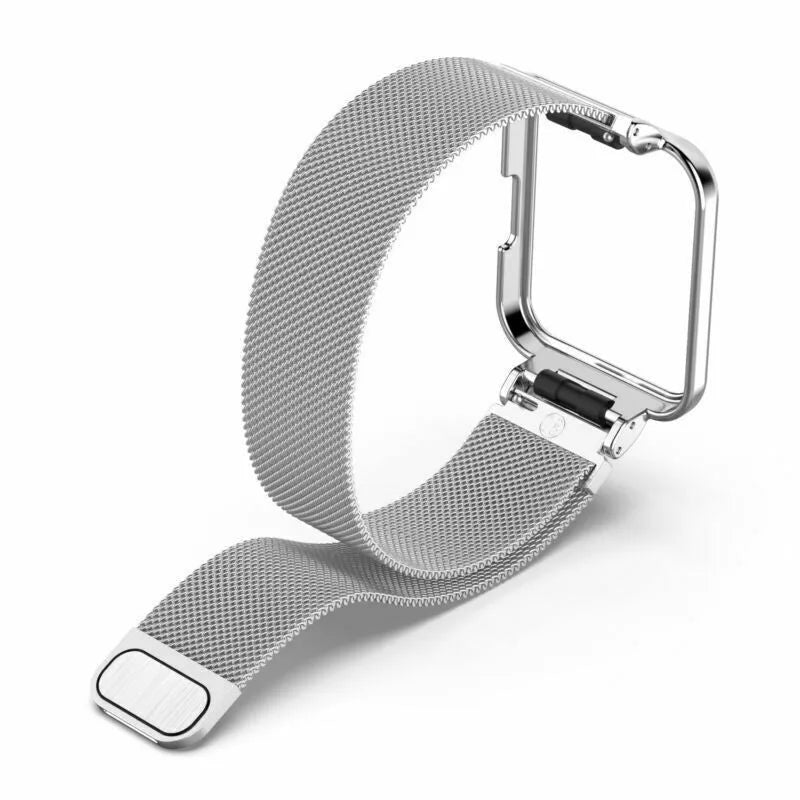 Milanese Strap, silver, without a watch, 3/4 front view