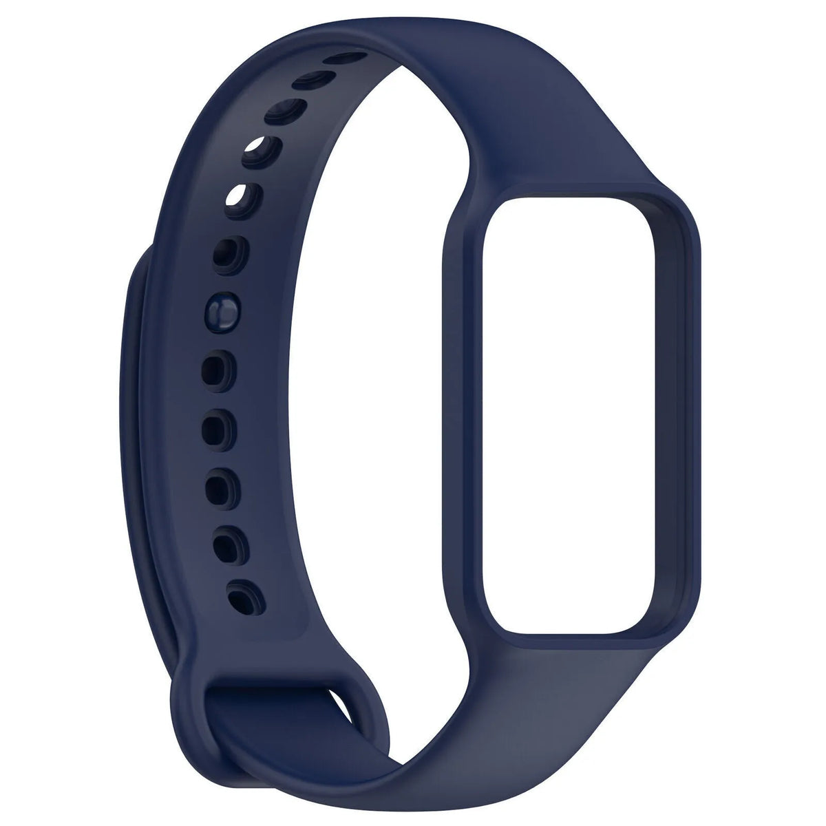 Silicone Strap, dark blue, without a watch, 3/4 front view