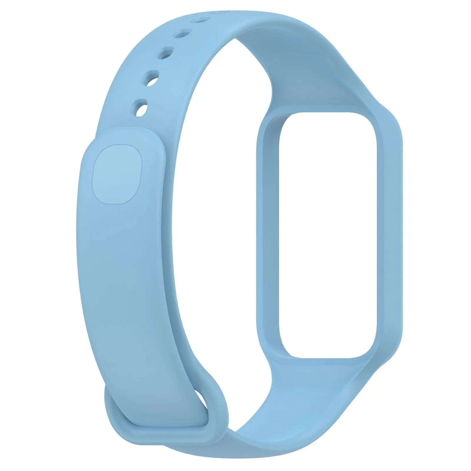Silicone Strap, light blue, without a watch, 3/4 front view