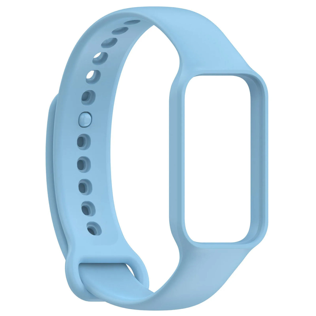 Silicone Strap, light blue, without a watch, 3/4 front view