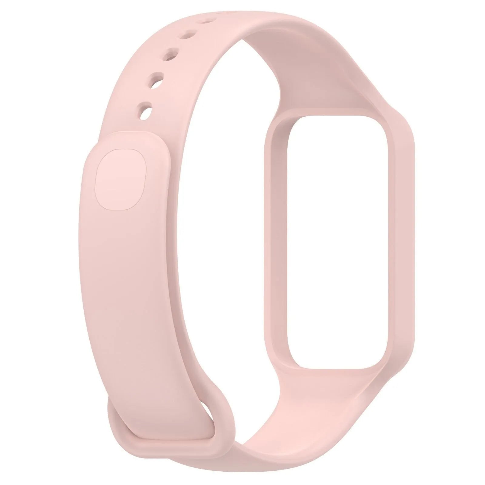Silicone Strap, pink, without a watch, 3/4 front view
