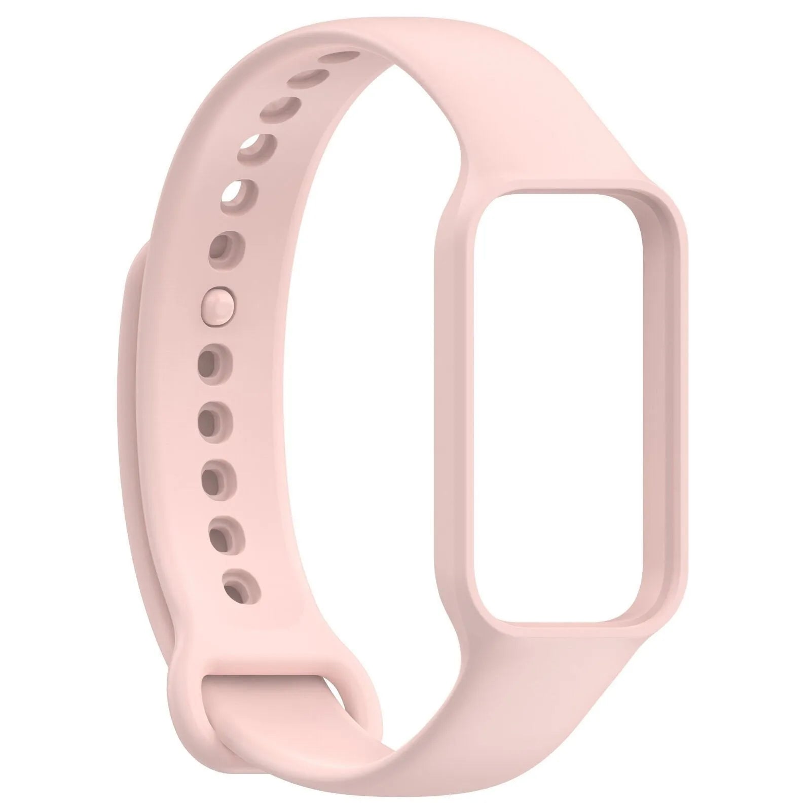Silicone Strap, pink, without a watch, 3/4 front view