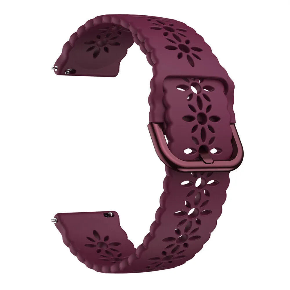 Bracelet de silicone avec relief Amazfit GTR Mini (bordeaux)