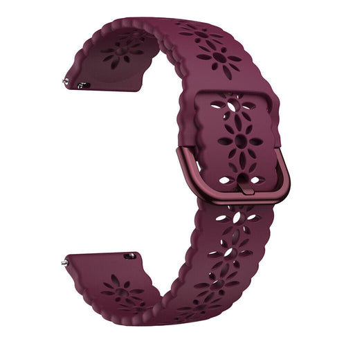 Patterned Silicone Strap, without a watch, 3/4 front view