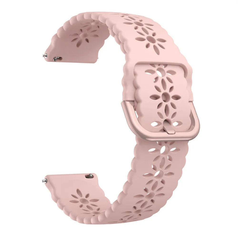 Bracelet de silicone avec relief Amazfit GTR Mini (rose)
