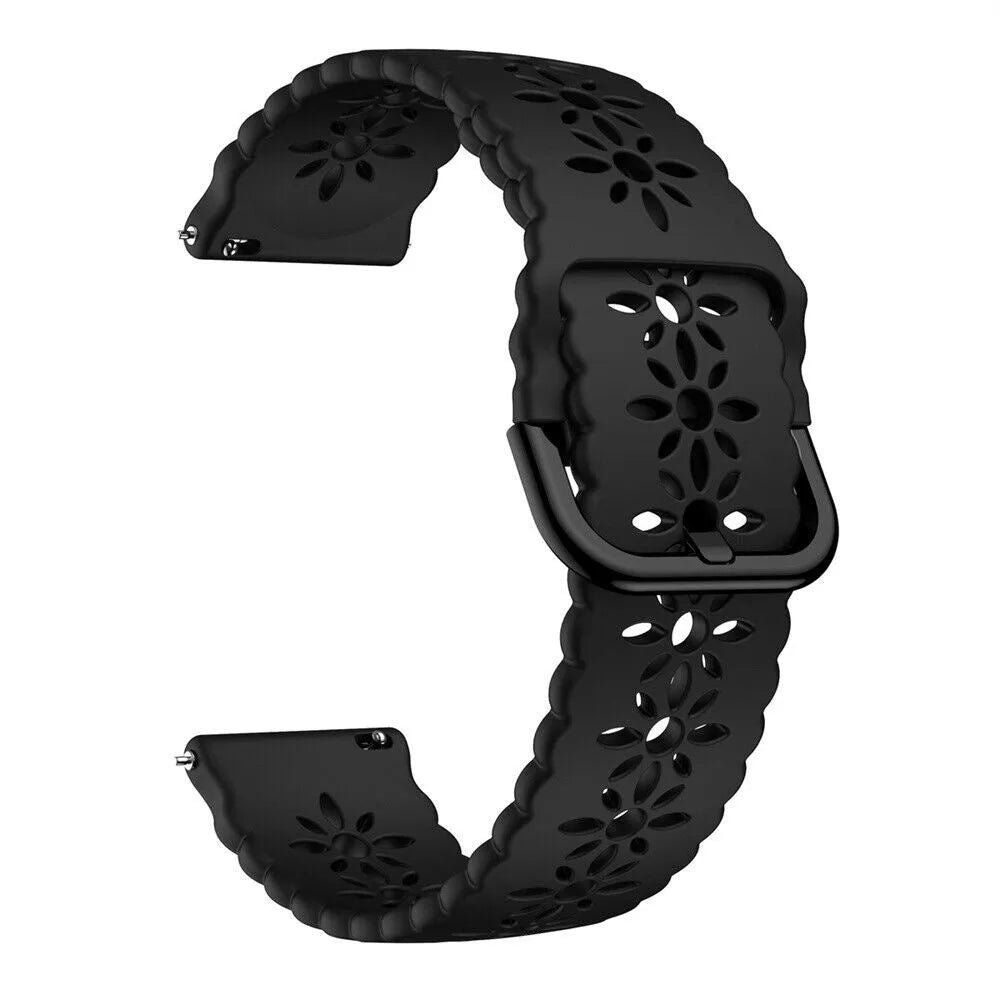 Bracelet de silicone avec relief Amazfit GTR Mini (noir)