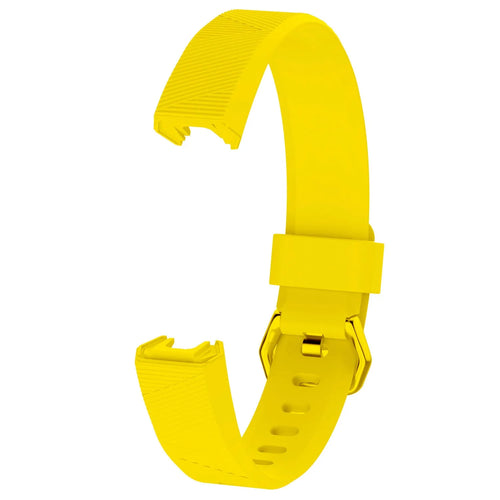 Silicone Strap, yellow, without a watch, 3/4 front view