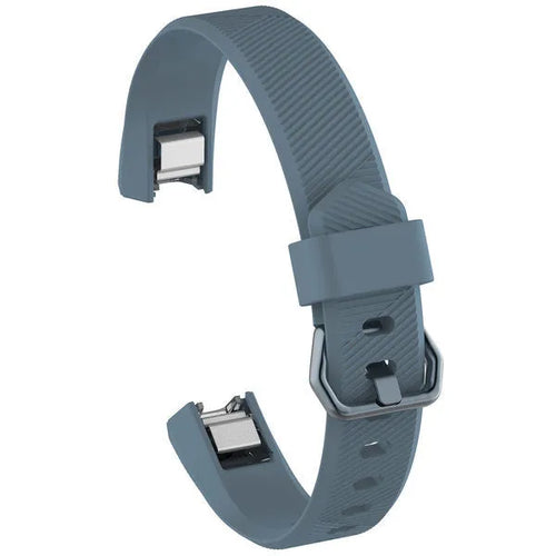Silicone Strap, grey-blue, without a watch, 3/4 front view
