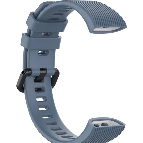 Silicone Strap, grey-blue, without a watch, 3/4 front view