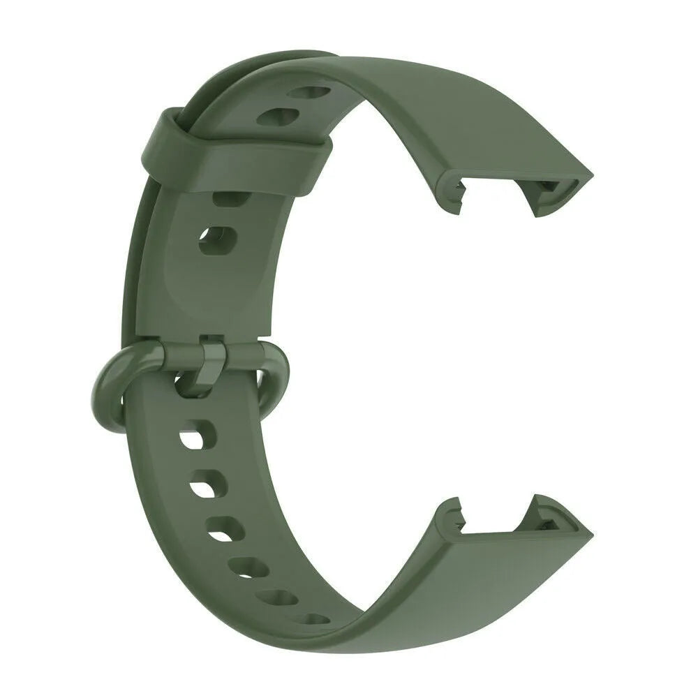 Silicone Strap, green, without a watch, 3/4 front view