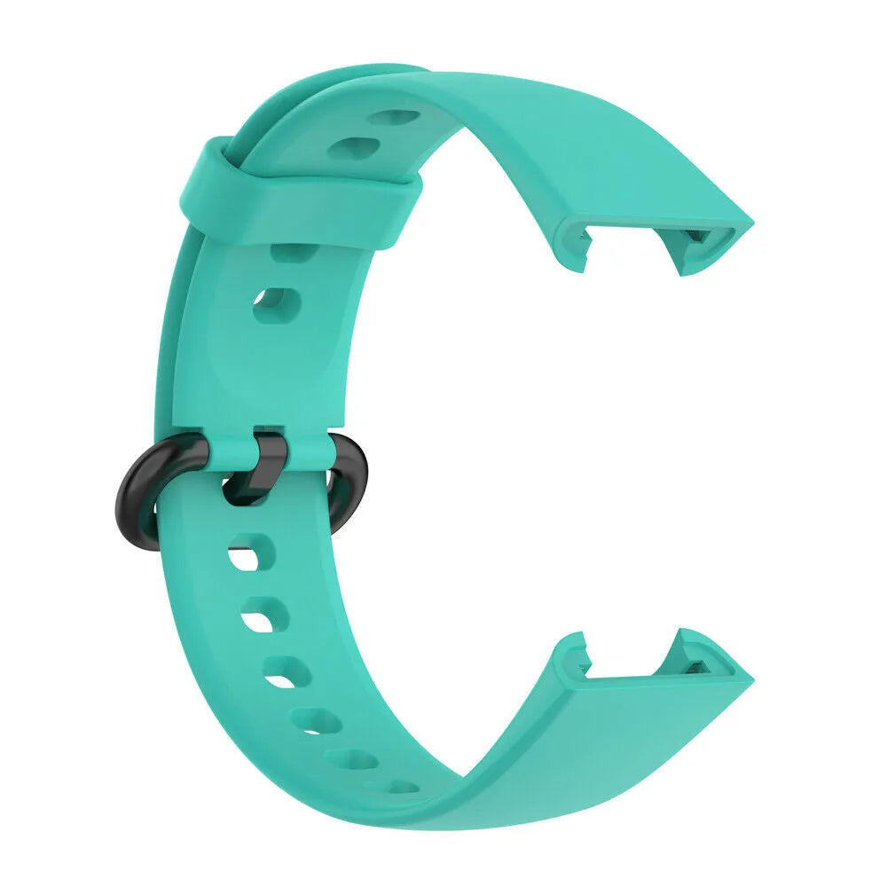 Silicone Strap, aqua, without a watch, 3/4 front view