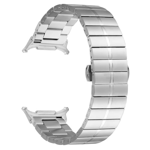 Premium Metal Strap, silver, without a watch, 3/4 front view