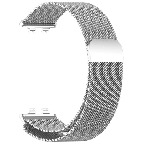 Milanese Strap, silver, without a watch, 3/4 front view