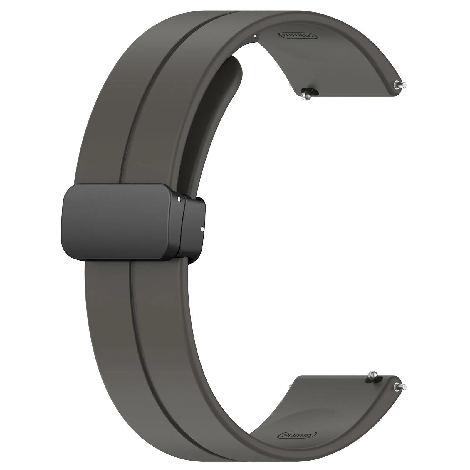 Amazfit Bip U (Pro) D-Buckle Silicone Strap (Dark Grey)