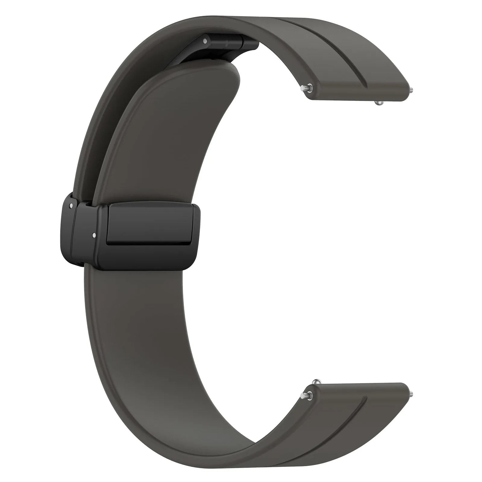 Amazfit Bip U (Pro) D-Buckle Silicone Strap (Dark Grey)