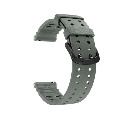 Bracelet silicone grain Polar Grit X (gris foncé)