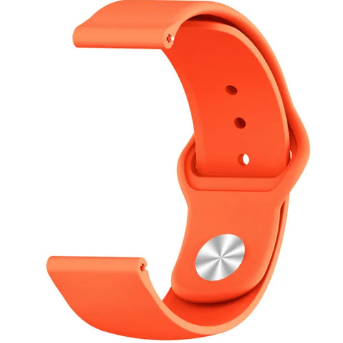 Silicone Sport Strap, orange, without a watch, 3/4 front view