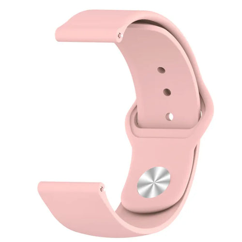 Silicone Sport Strap, pink, without a watch, 3/4 front view