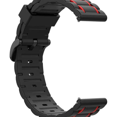 Bracelet sport avec boucle Amazfit Bip 6 (noir/rouge)