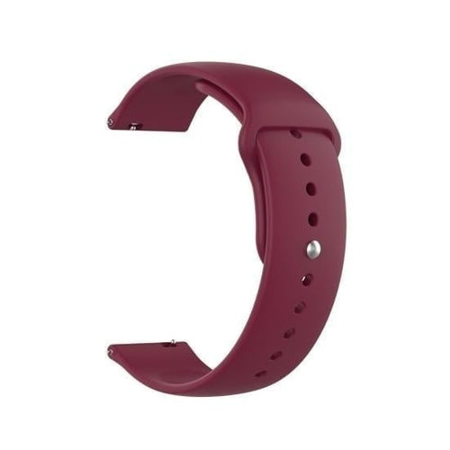 Silicone Sport Strap, wine red, without a watch, 3/4 front view