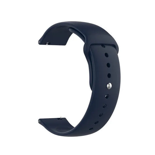 Silicone Sport Strap, dark blue, without a watch, 3/4 front view