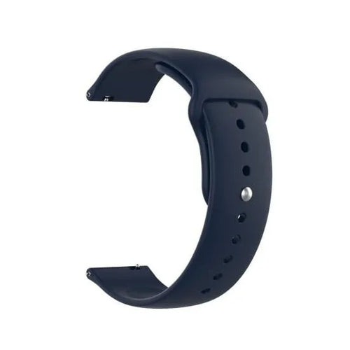 Silicone Sport Strap, dark blue, without a watch, 3/4 front view