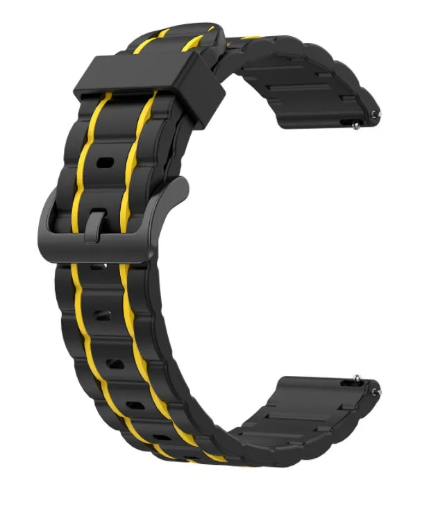 Bracelet sport avec boucle Suunto Nautic S (noir/jaune)