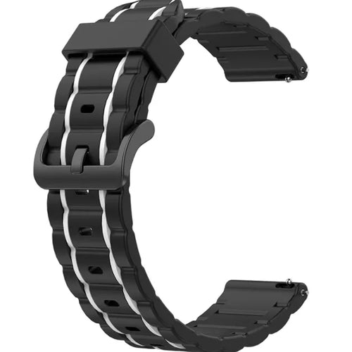 Bracelet sport avec boucle Suunto Race 2 (noir/blanc)