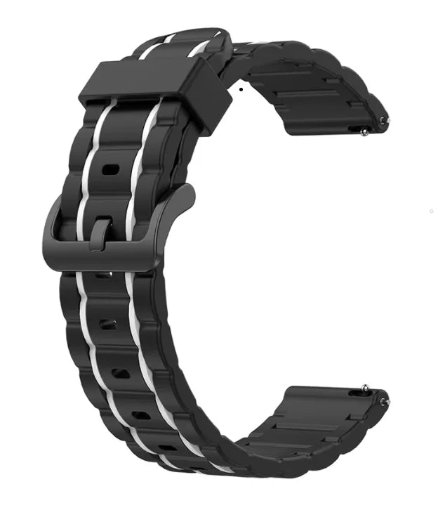 Bracelet sport avec boucle Coros Pace 2 (noir/blanc)