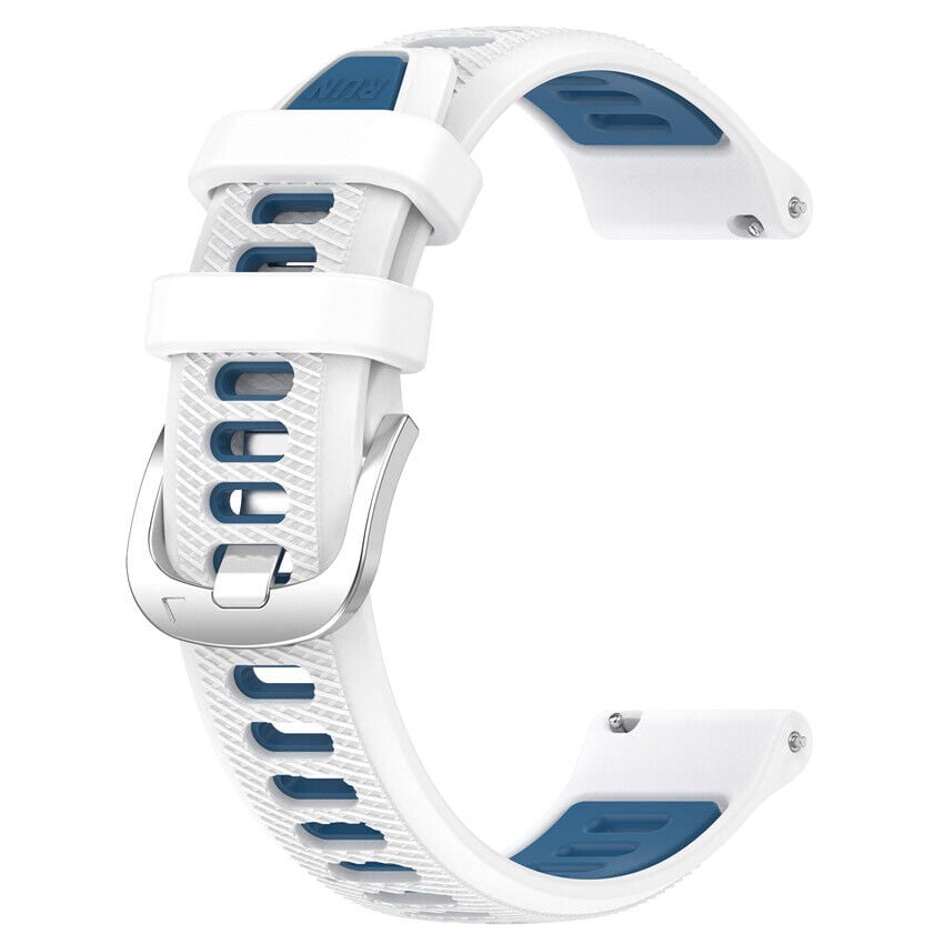 Bracelet sport avec boucle Garmin Approach S50 (blanc/bleu)