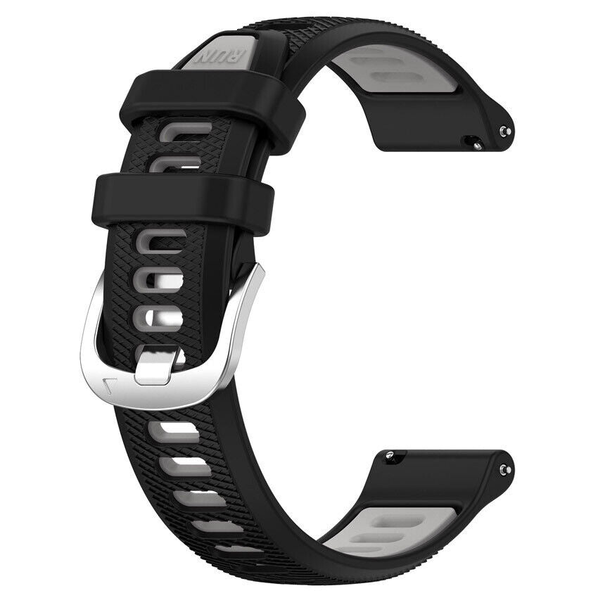 Bracelet sport avec boucle Garmin Forerunner 645  (noir/gris)
