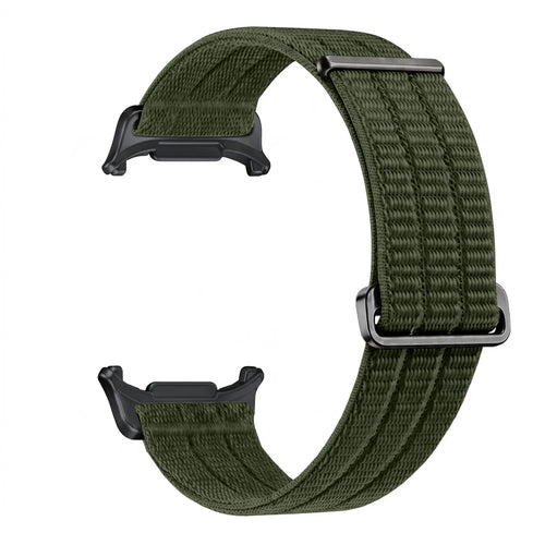 Nylon Air Strap, dark green, without a watch, 3/4 front view