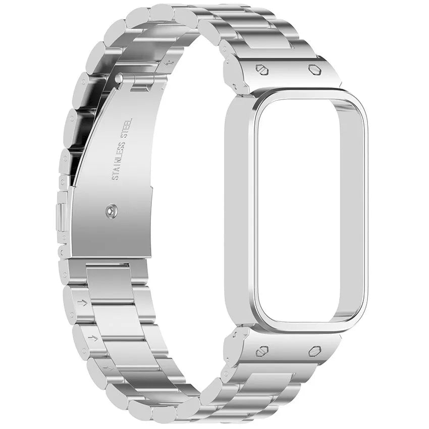 Bracelet acier Xiaomi Smart Band 9 Active (argent)