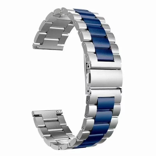 Steel Strap, silver/blue, without a watch, 3/4 front view