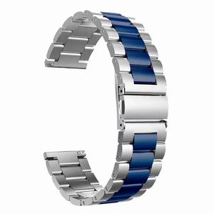 Amazfit Bip Max Steel Strap (Silver/Blue)