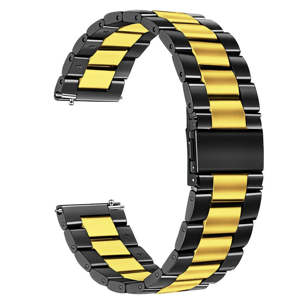 Steel Strap, black/gold, without a watch, 3/4 front view