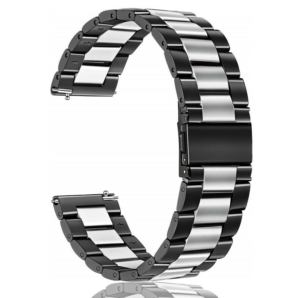 Bracelet acier Garmin Vivoactive 6 (noir/argent)