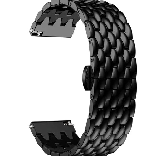 Bracelet acier 'Dragon' Amazfit GTR 4 (noir)