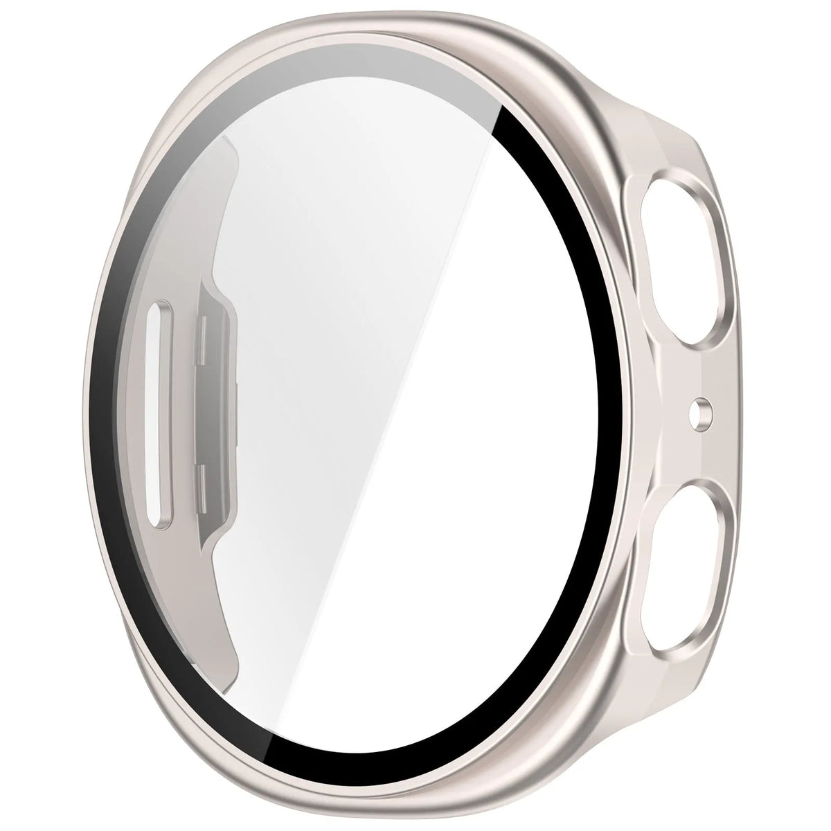 Coque rigide avec verre Samsung Galaxy Watch 8 - 40mm / 9 - 40mm (lumière stellaire)