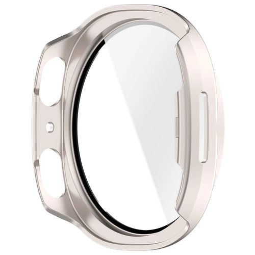 Coque rigide avec verre Samsung Galaxy Watch 8 - 40mm / 9 - 40mm (lumière stellaire)