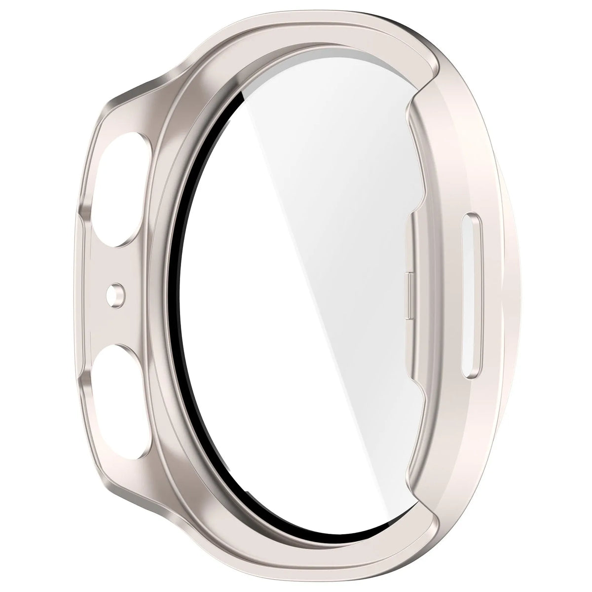 Coque rigide avec verre Samsung Galaxy Watch 8 - 40mm / 9 - 40mm (lumière stellaire)
