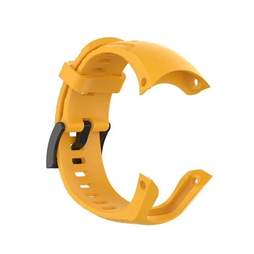 Silicone Strap, orange/yellow, without a watch, 3/4 front view
